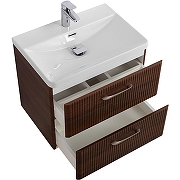 Тумба под раковину BelBagno Due 60 DUE-600-2C-SO-NOCE-P подвесная Noce-2