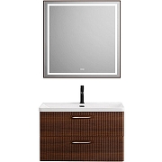 Тумба под раковину BelBagno Due 80 DUE-800-2C-SO-NOCE-P подвесная Noce-9