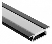 Профиль алюминиевый Arlight 040019 встраиваемый для контурной подсветки Черный-1