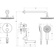 Душевая система Cezares Relax RELAX-VDSET-01 Хром-5