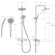 Душевая система Cezares Lux LUX-CVD-01 Хром-9