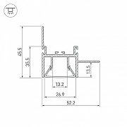 Профиль алюминиевый Arlight FOLED 044857 цвет серебристый-2