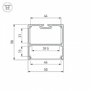 Профиль алюминиевый Arlight SL-LINE 043977 цвет черный-4