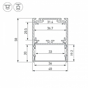 Профиль алюминиевый Arlight SL-LINE 044670 цвет черный-6