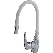 Смеситель для кухни Melodia della vita Ostessa MDV40615White Хром Белый