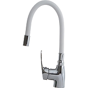 Смеситель для кухни Melodia della vita Ostessa MDV40615White Хром Белый-1