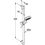 Душевой гарнитур Kludi Dive 6863039-00 Черный матовый-1