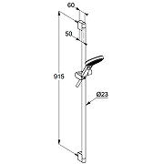 Душевой гарнитур Kludi Dive 6993039-00 Черный матовый-1