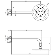Верхний душ Gessi Emporio Shower 47382#149 Никель брашированный-1