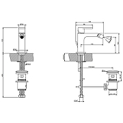 Смеситель для биде Gessi Emporio Via Manzoni 38607#031 Хром-1