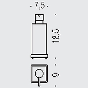 Дозатор для жидкого мыла Colombo Design Look B9317.OM-VAN Золото матовое-1