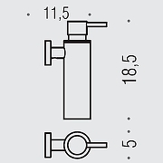 Дозатор для жидкого мыла Colombo Design Plus W4981.OM Золото матовое-1