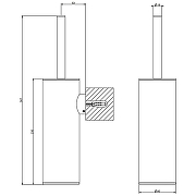 Ершик для унитаза Gessi Emporio Accessories 38957#149 Никель брашированный-1