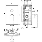 Смеситель для душа Gessi Emporio Via Manzoni 44634#149 Никель брашированный-1