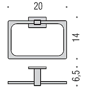 Кольцо для полотенец Colombo Design Look B1631.OM Золото матовое-1