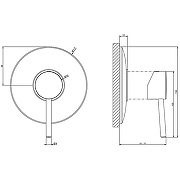 Смеситель для душа Gessi Emporio Via tortona 18761#149 Никель брашированный-1