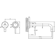 Смеситель для раковины Gessi Emporio Via tortona 44825#149 Никель брашированный-1