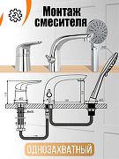 Смеситель на борт ванны Orange M60-333cr Хром-11