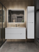 Шкаф пенал Orange Line 35 Li-35Puw подвесной Белый матовый-4