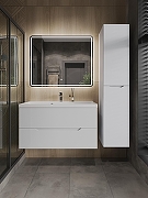 Шкаф пенал Orange Line 35 Li-35Puw подвесной Белый матовый-5