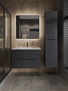 Шкаф пенал Orange Line 35 Li-35Pug подвесной Графит матовый-3