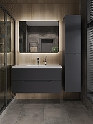 Шкаф пенал Orange Line 35 Li-35Pug подвесной Графит матовый-4