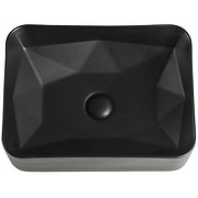 Тумба с раковиной Orange Line 100 Li-100TubMDF+B02-460MB подвесная Черная матовая-5