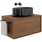 Раковина Kerama Marazzi Artbasin Conchiglia 50 CC.wb.50\BLK.M Черная матовая-3