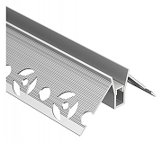 Профиль алюминиевый Arlight ARH-DECORE 043163 цвет серебристый