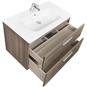 Тумба под раковину Roca Victoria 80 A857470402 подвесная Городской дуб-3