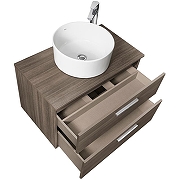 Тумба под раковину Roca Victoria 80 A857470402 подвесная Городской дуб-5