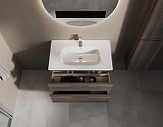 Тумба под раковину Roca Victoria 80 A857470402 подвесная Городской дуб-7