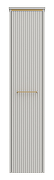 Шкаф пенал Brevita Эльче 35 L ELC-05035-010L Серый кашемир Золото-4