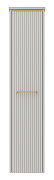 Шкаф пенал Brevita Эльче 35 R ELC-05035-010R Серый кашемир Золото-4