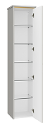 Шкаф пенал Brevita Эльче 35 R ELC-05035-010R Серый кашемир Золото-7