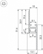 Профиль алюминиевый Arlight FANTOM-BENT 043674 цвет белый-3