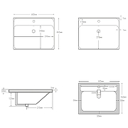 Раковина Aquanet Flash 60 333266 Белая-7