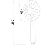 Ручной душ Melodia della vita Luxe MKP26302BL Хром-1