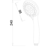 Ручной душ Melodia della vita Luxe MKP26300BL Хром-1