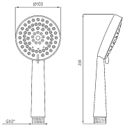 Ручной душ Melodia della vita Standard MKP20416 Хром-4
