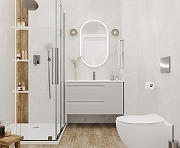 Керамогранит Ceradim Onyx Royal Cloud светло-серый полированный 80х80 см-6