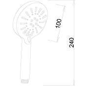 Ручной душ Melodia della vita Standard MKP26305 Хром-4