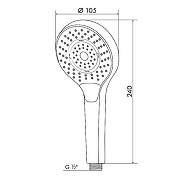 Ручной душ Melodia della vita Standard MKP26316 Хром-1