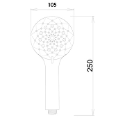 Ручной душ Melodia della vita Luxe MKP26303BL Хром-1