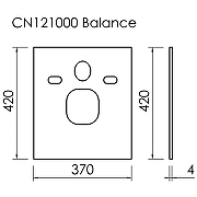 Шумоизоляционная панель Ceramicanova Balance CN121000 Белая-1