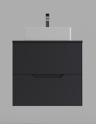 Тумба с раковиной Orange Line 60 Li-60TugMDF+B04-405W подвесная Графит матовый-1