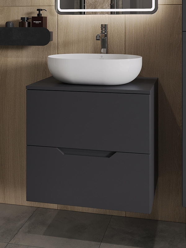 Тумба с раковиной Orange Line 60 Li-60TugMDF+B05-480W подвесная 