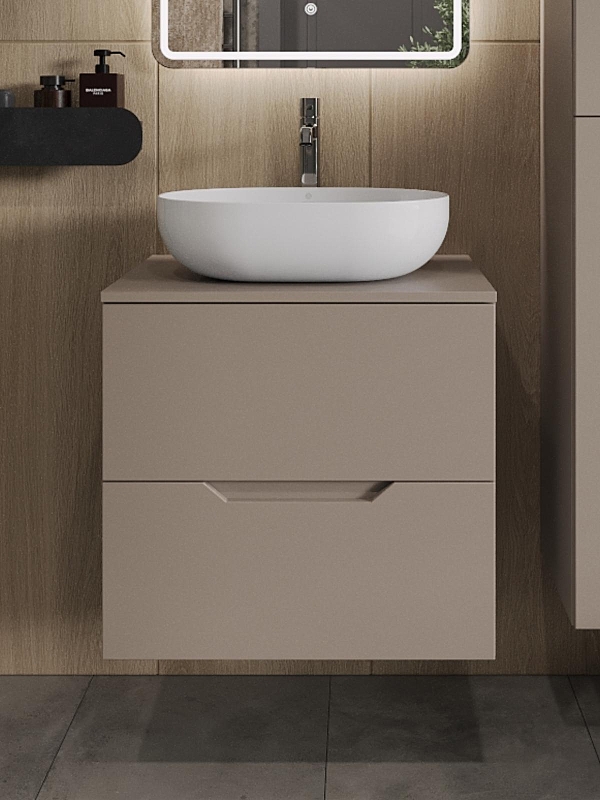 Тумба с раковиной Orange Line 60 Li-60TuLMDF+B05-480W подвесная 