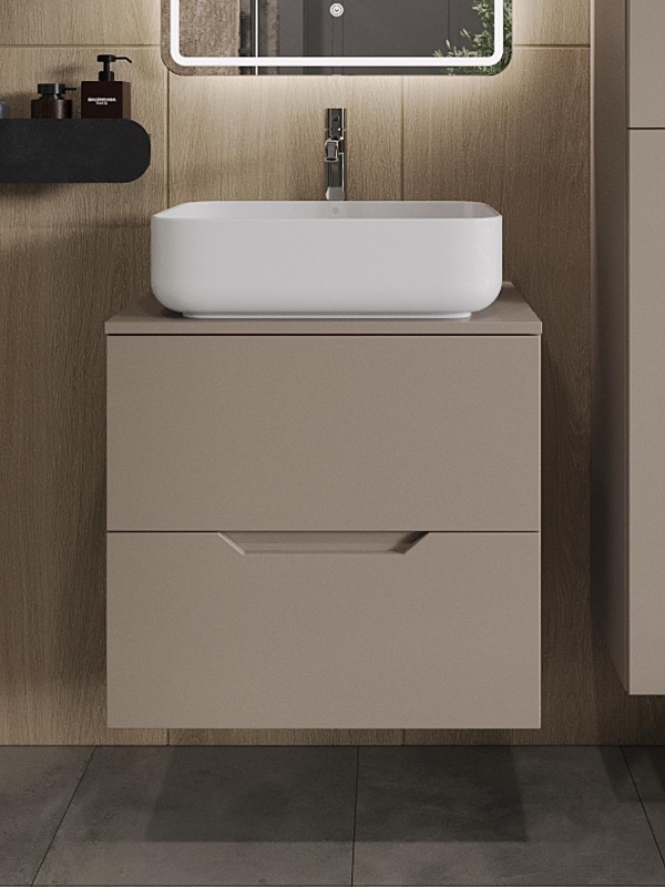 Тумба с раковиной Orange Line 60 Li-60TuLMDF+B05-500W подвесная 