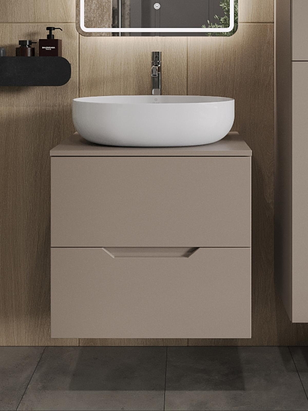 Тумба с раковиной Orange Line 60 Li-60TuLMDF+B05-520W подвесная 